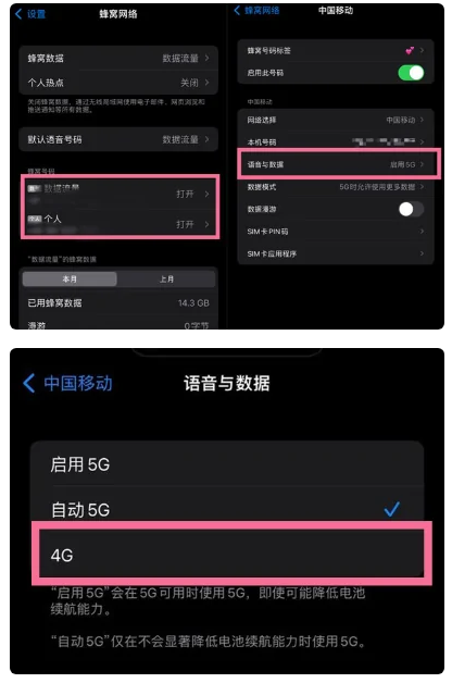 永德苹果手机维修分享iPhone14如何切换4G/5G? iPhone14 5G网络切换方法 