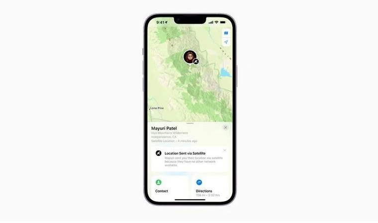 永德苹果14维修分享iPhone14系列中 FindMy功能通过卫星分享位置方法教程 